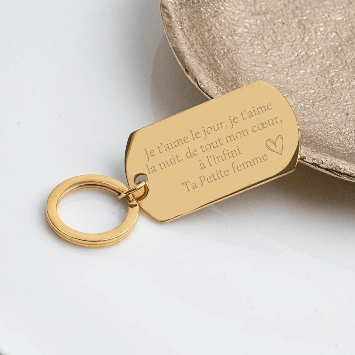 Porte-clés personnalisé gravé