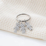 Porte-clés personnalisé gravé breloques personnages